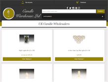 Tablet Screenshot of candle-warehouse.co.uk